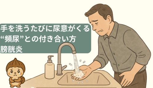 手を洗うたびに尿意がくる——BCG治療後に始まった“頻尿”との付き合い方：膀胱炎