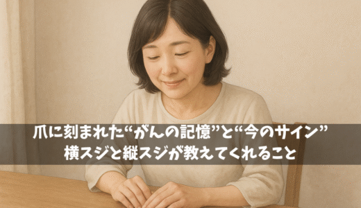 爪に刻まれた“がんの記憶”と“今のサイン”——横スジと縦スジが教えてくれること