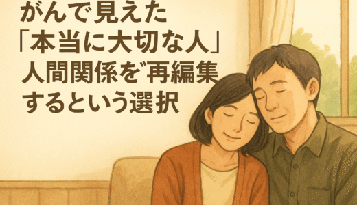 がんで見えた「本当に大切な人」｜人間関係を“再編集”するという選択