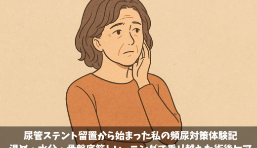 尿管ステント留置から始まった私の頻尿対策体験記｜温め・水分・骨盤底筋トレーニングで乗り越えた術後ケア
