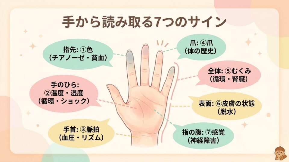 手から読み取る7つのサイン