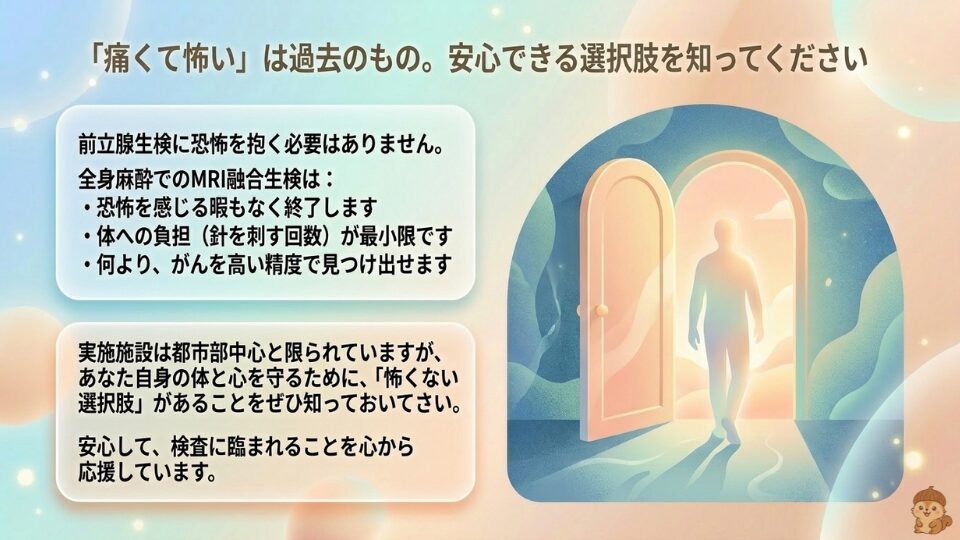 怖くて不安なのは過去のもの。安心できる選択肢を知ってください
