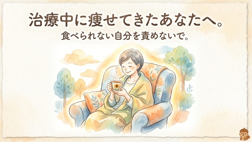 治療中に痩せてきたあなたへ