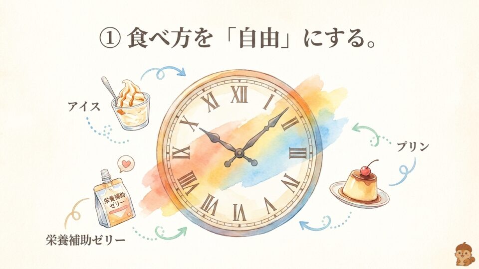 食べ方を自由にする