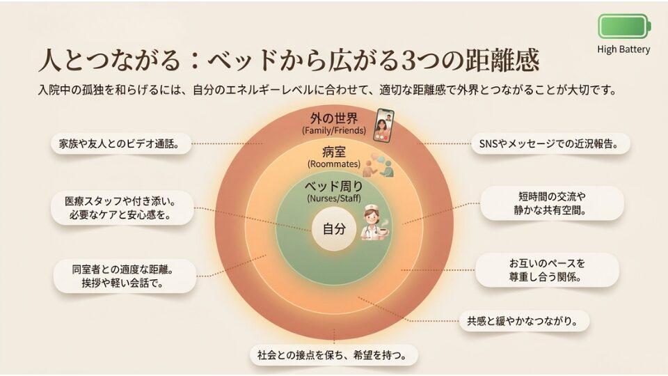 ベッドから広がる3つの距離感