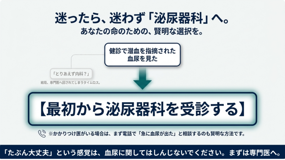 迷わず泌尿器科へ
