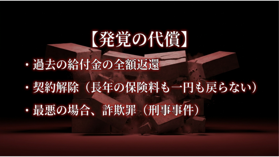 発覚の代償