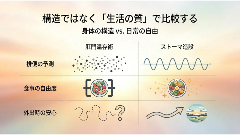 構造でなく生活の質で比較する