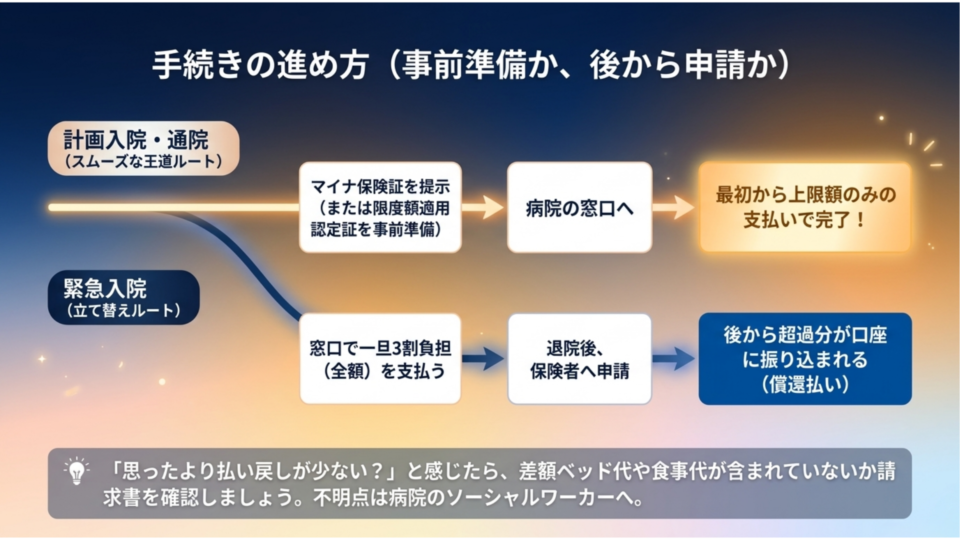 スライド8：手続きの進め方
