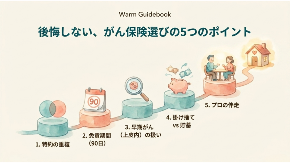 後悔しないがん保険の選び方——5つのポイント