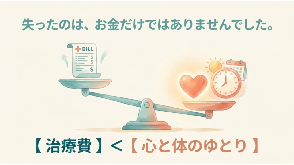 治療費より大切だった、心と体のゆとり