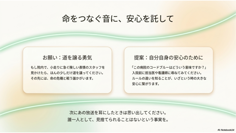 命を繋ぐ音に安心を託して