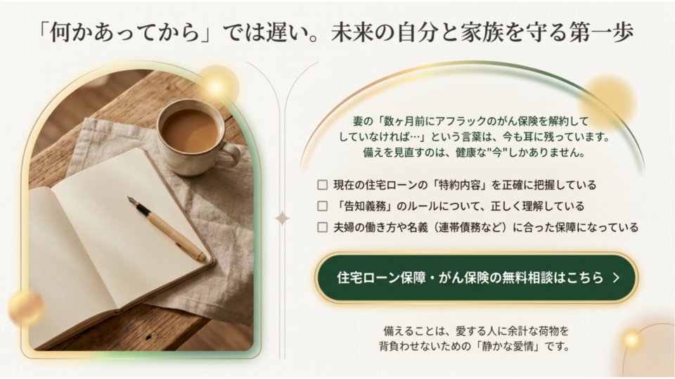 未来の自分と大切な家族を守るために今できること