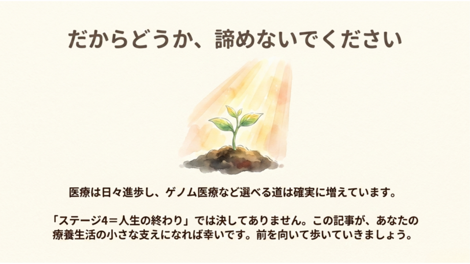 だからどうか諦めないで
