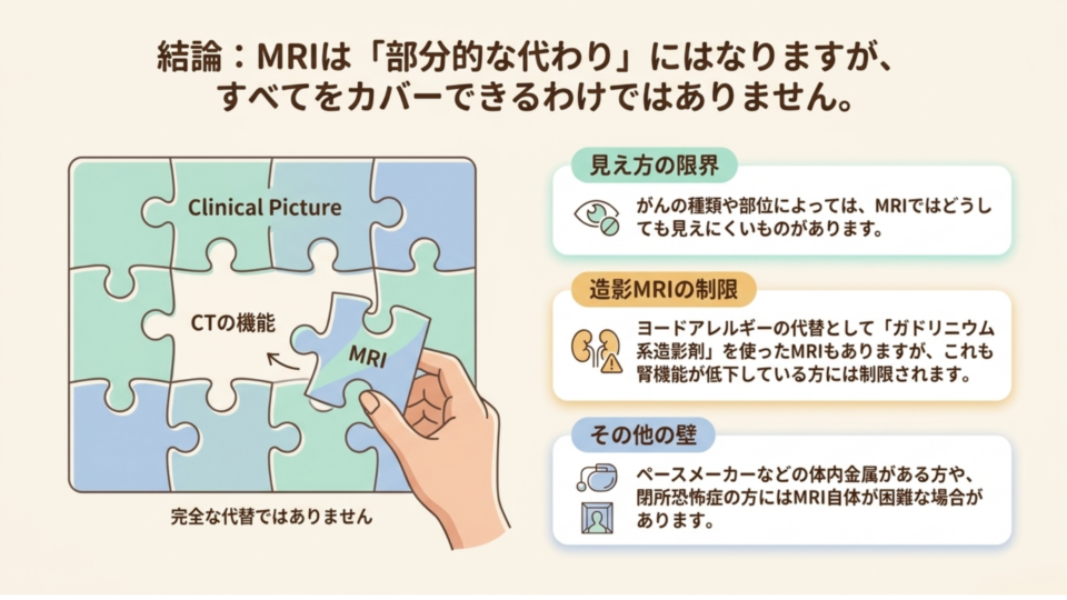 造影CTが使えないときの部分的な代わり