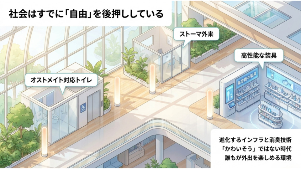 社会はすでに自由を後押ししている