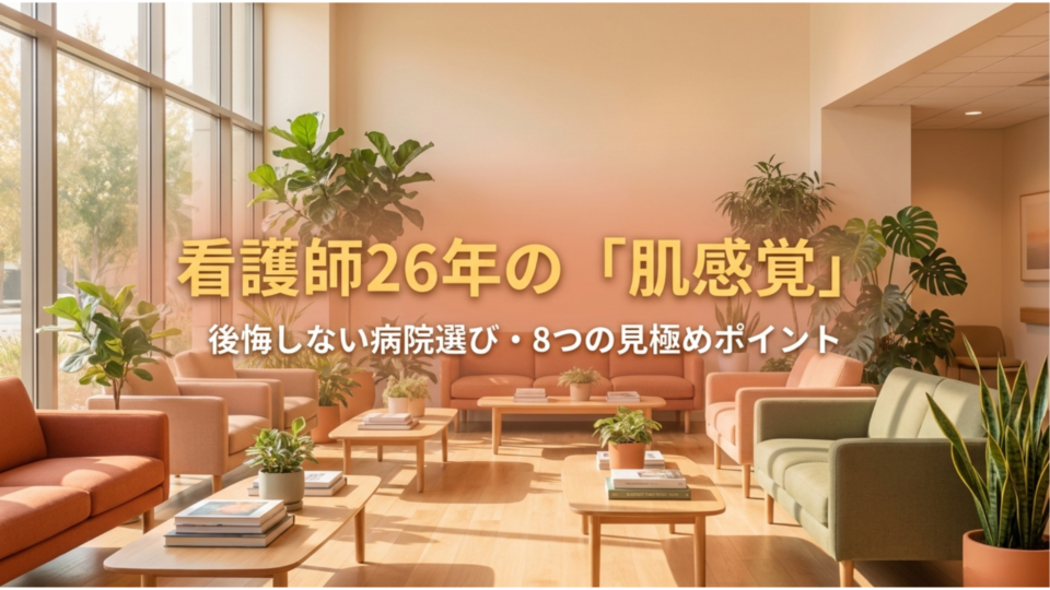 看護師26年の肌感覚