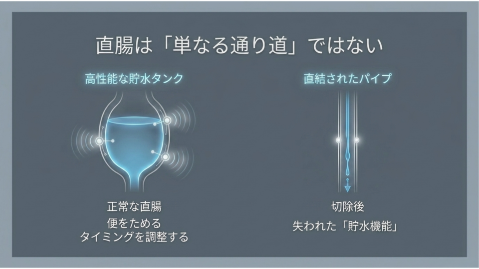 直腸は単なる通り道でない